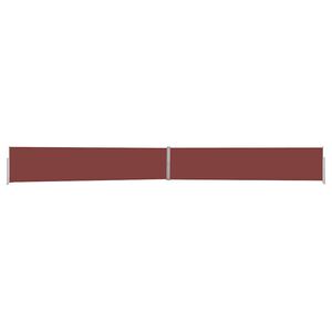 vidaXL sammenrullelig sidemarkise til terrassen 140x1200 cm brun