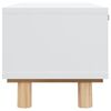 vidaXL sofabord 80x40x30 cm konstrueret tr&aelig; og massivt fyrretr&aelig; hvid