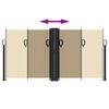 vidaXL sidemarkise 120x1000 cm sammenrullelig beige