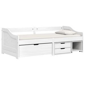 vidaXL daybed med tre skuffer IRUN hvid 90x200 cm massivt fyrretr&aelig;