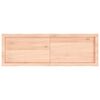 vidaXL bordplade 120x40x(2-4)cm naturlig kant ubehandlet massivt tr&aelig;
