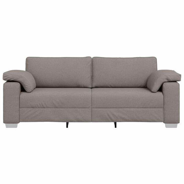 vidaXL Sofa Gr&aring;brun Samlede dimensioner: 219 x 80 x 80 cm (B x D x H)