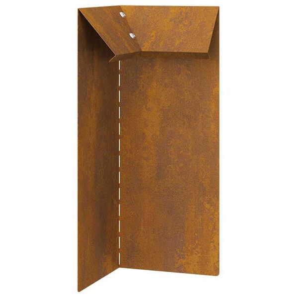 vidaXL Sneglehegn Rusten 10 x 10 x 25 cm Cortenst&aring;l