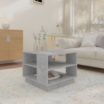 vidaXL sofabord 55x55x43 cm spånplade betongrå