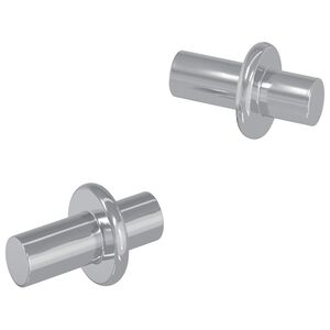 vidaXL Hylde Peg 2 pcs S&oslash;lv 8,6 x 8,6 x 14,6 mm St&aring;l