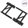 vidaXL Sengehejs mekanisme 12 stk. Sort 340 x 95 x 40 mm Jern