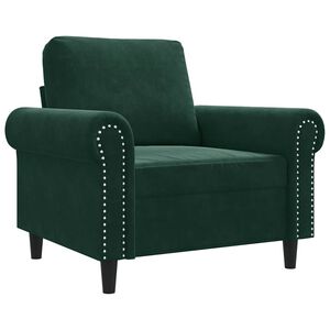 vidaXL l&aelig;nestol 60 cm velour lysegr&oslash;n