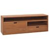 vidaXL tv-skab 110x30x40 cm massivt teaktr&aelig;