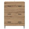 vidaXL Sideboard med skuffe Artisan Egetr&aelig; 69,5 x 34 x 90 cm