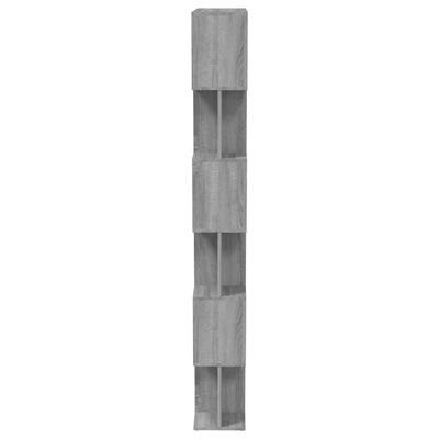 vidaXL bogreol/rumdeler 80x24x192 cm konstrueret træ grå sonoma-eg