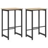 vidaXL Barb&aelig;nk 2 stk. Sonoma-eg 40 x 32 x 64 cm Konstrueret tr&aelig;