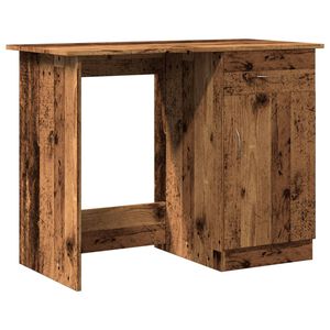 vidaXL skrivebord 100x50x76 cm konstrueret tr&aelig; antikt tr&aelig;look