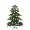 vidaXL Kunstigt Hinged Juletr&aelig; med 150 LED'er Gr&oslash;n 150 cm PVC og St&aring;l
