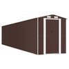 vidaXL haveskur 192x1021x223 cm galvaniseret st&aring;l m&oslash;rkebrun