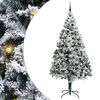vidaXL Kunstigt juletr&aelig; Hvid 240 cm PVC og St&aring;l og Plastik