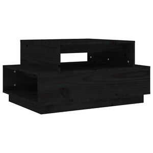 vidaXL sofabord 80x55x40,5 cm massivt fyrretr&aelig; sort