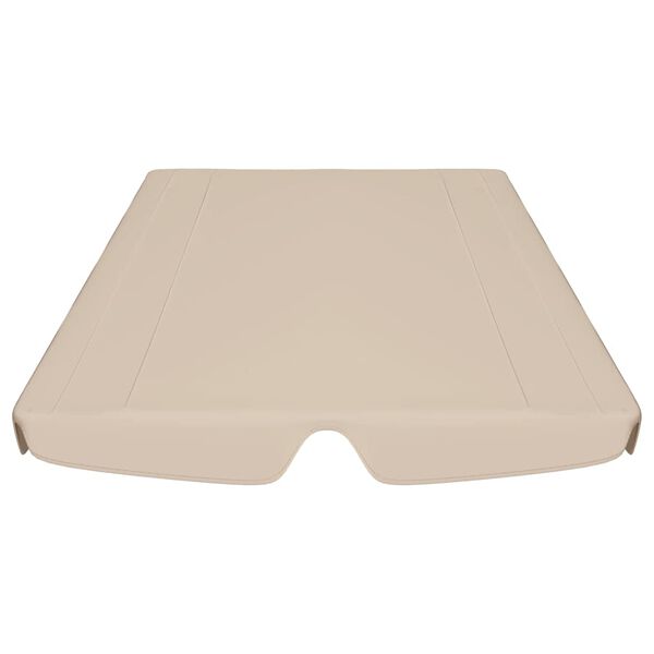 vidaXL baldakin til havegynge 150/130x105/70 cm beige