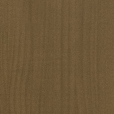 vidaXL sengestel 150x200 cm UK King massivt fyrretræ gyldenbrun