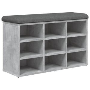 vidaXL skob&aelig;nk 82x32x50 cm konstrueret tr&aelig; betongr&aring;