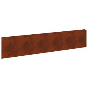 vidaXL Pl&aelig;nekant 20 stk. 100 x 22 cm St&aring;l Rusten