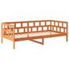 vidaXL daybed uden madras 90x190 cm massivt fyrretræ gyldenbrun