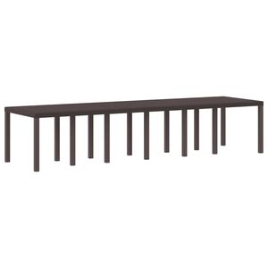 vidaXL Havem&oslash;bel Bord Brun 350 x 100 x 74 cm polyrattan