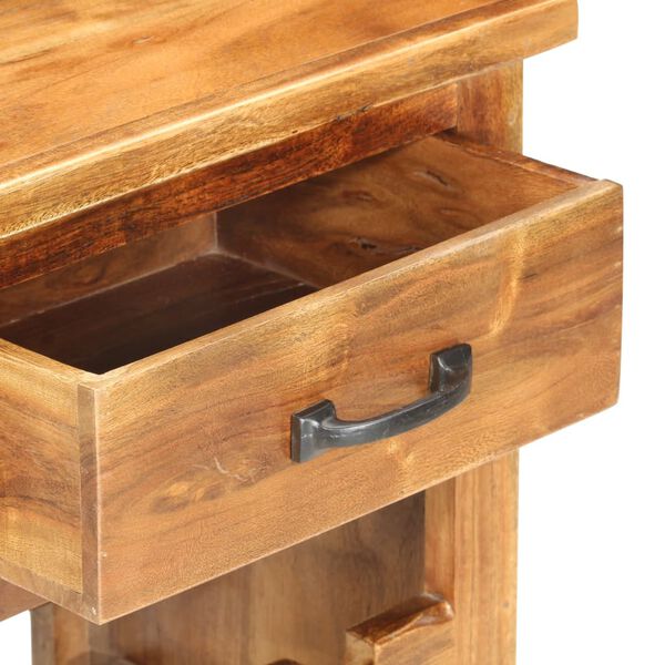 vidaXL vinreol 40x30x80 cm massivt akacietr&aelig;