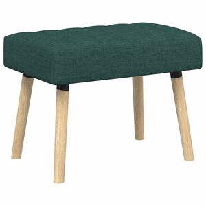 vidaXL Kanalpuddet B&aelig;nk M&oslash;rkegr&oslash;n 60 x 40 x 45 cm Stof