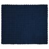 vidaXL Faux Kanin Pels Tæppe 4 pcs Marine Blå 130 x 150 cm Polyester