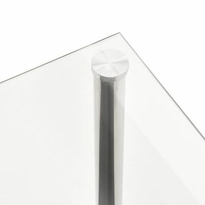 vidaXL sofabord 110x43x60 cm hærdet glas transparent