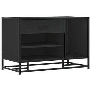 vidaXL skob&aelig;nk 80x40x53,5 cm konstrueret tr&aelig; og metal sort