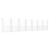 vidaXL gabionkurv med 8 stolper 860x20x200 cm U-facon jern