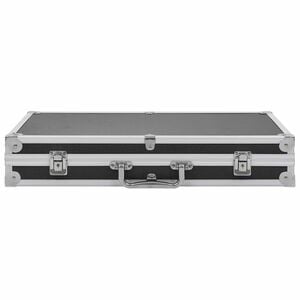 vidaXL v&aring;benkasse aluminium ABS sort