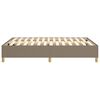 vidaXL Boxspring sengeramme 140x190 cm stof gr&aring;brun