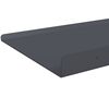 vidaXL Sv&aelig;vende hylde V&aelig;gmonteret 2 pcs Antracit 80 x 18 x 2,5 cm St&aring;l