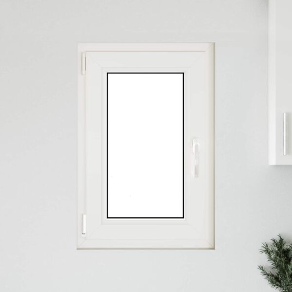 K&aelig;ldervindue RISOR Antracit 50 x 75 cm PVC og glas