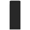 vidaXL vægskab 69,5x34x90 cm konstrueret træ sort