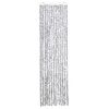 vidaXL flueforhæng 56x200 cm chenille lysegrå og mørkegrå