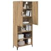 vidaXL Highboard Artisan Egetr&aelig; 69,5 x 34 x 180 cm Konstrueret tr&aelig;