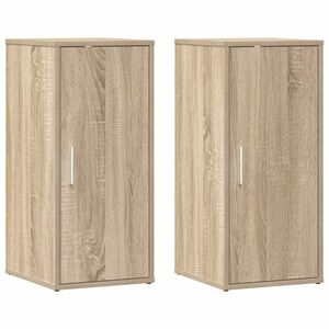 vidaXL skoskabe 2 stk. 32x35x70 cm konstrueret tr&aelig; sonoma-eg