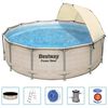 Bestway Power Steel swimmingpools&aelig;t med baldakin 396x107 cm