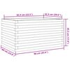 vidaXL plantekasse 90x60x45,5 cm massivt douglasgran