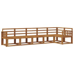 vidaXL Udend&oslash;rs sofagruppe 6 pcs Naturfarvet Massivt Akacietr&aelig;