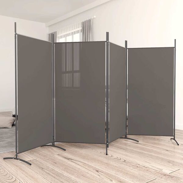 vidaXL 4-panels rumdeler 346x180 cm stof antracitgr&aring;