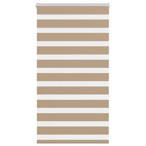 vidaXL zebragardin sandbrun 70x150 cm stofbredde 65,9 cm polyester