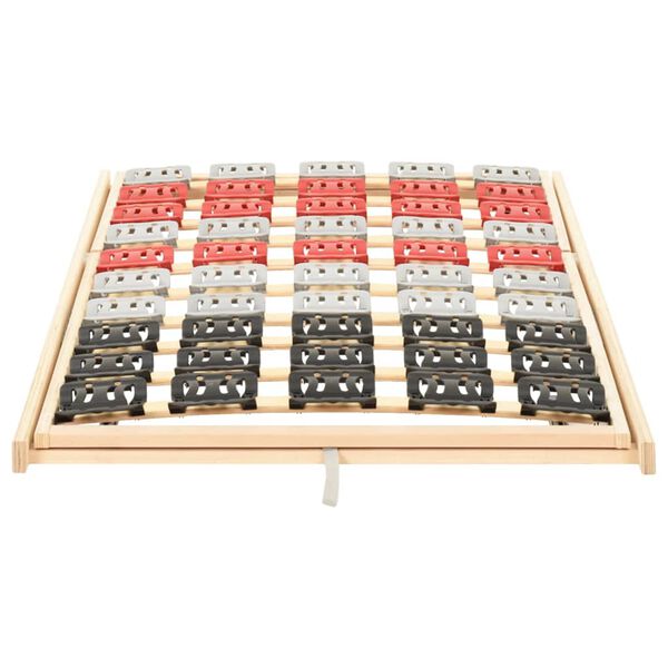 vidaXL lamelbund med 12 lameller 100x200 cm justérbart hoved og fod