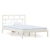 vidaXL sengeramme 120x200 cm massivt fyrretr&aelig; hvid