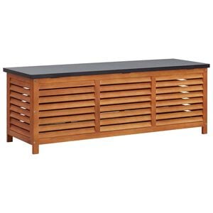 vidaXL opbevaringskasse til haven 150x50x55 cm massivt eukalyptustr&aelig;