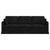 vidaXL Sofa Sort 228 x 78 x 80 cm Fl&oslash;jl
