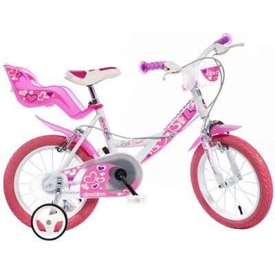 Dino Bikes børnecykel Little Heart 16" lyserød DINO356013